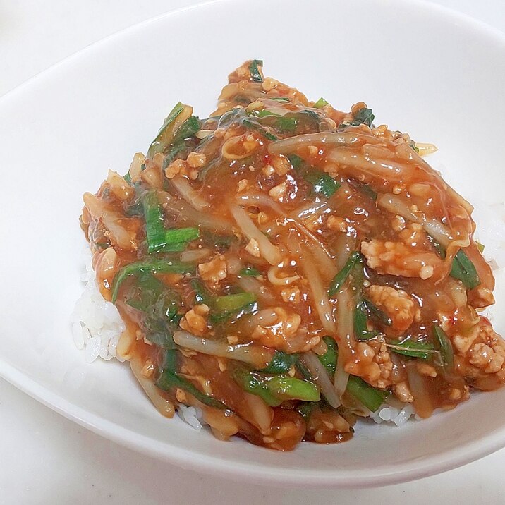 ピリ辛にらもやしあんかけご飯 レシピ 作り方 By Aoi 楽天レシピ ピリ辛にらもやしあんかけご飯 レシピ 作り方 By Aoi 楽天レシピ